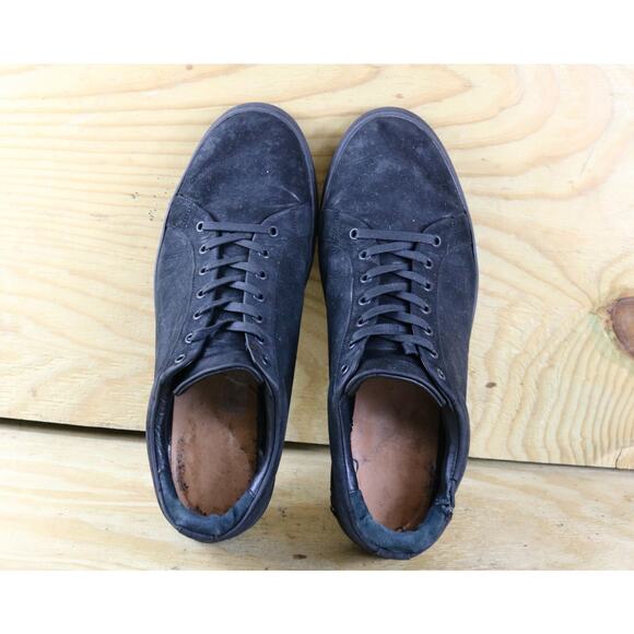 Thursday Everyday Sneakers Men 13.5 Black Leather Lace Up Handmade NO INSOLES - Picture 4 of 10